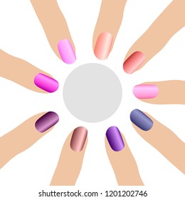Manicure vector design