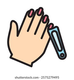 Manicure Vector EPS 10 for print, digital UI, UX kit, web and app development for health, personal care, body treatment and more.