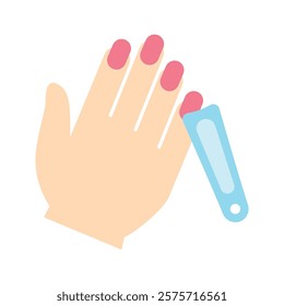 manicure Vector EPS 10 for print, digital UI, UX kit, web and app development for health, personal care, body treatment and more.