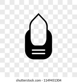 Manicure vector icon on transparent background, Manicure icon