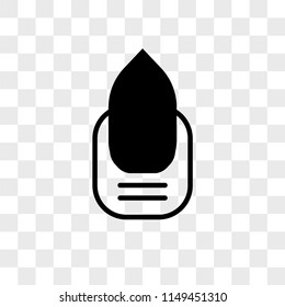 Manicure vector icon on transparent background, Manicure icon