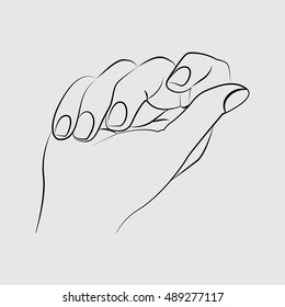 Pencil Sketch Set Human Hands Different Stock Illustration 398212957 ...