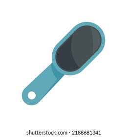 Manicurist handle sandpaper icon. Flat illustration of manicurist handle sandpaper vector icon isolated on white background