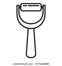 Manicurist handle tool icon. Outline manicurist handle tool vector icon for web design isolated on white background