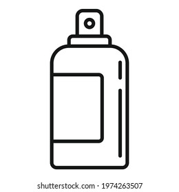 Manicurist polish spray icon. Outline manicurist polish spray vector icon for web design isolated on white background