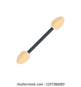Manicurist sponge stick icon. Flat illustration of manicurist sponge stick vector icon isolated on white background