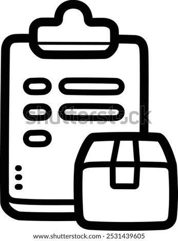 Manifest doodle vector icon and illustration