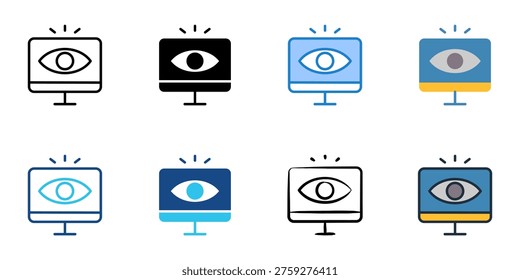 Manifest icons set multiple style collection. Editable stroke 
