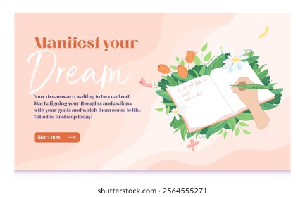 Manifest Your Dream Self-Love Banner