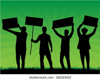 manifestation - a group of people protesting