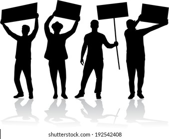 manifestation - a group of people protesting