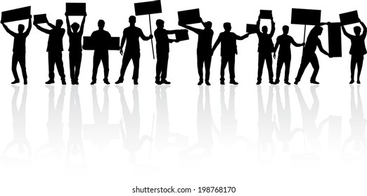 manifestation - a group of people protesting