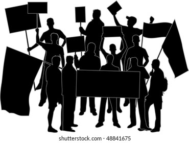 manifestation - a group of people protesting