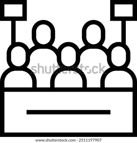manifestation icon. Thin linear style design isolated on white background