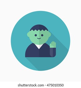 manifestation icon , Vector flat long shadow design.