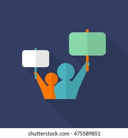 manifestation icon , Vector flat long shadow design.