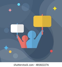 manifestation icon , Vector flat long shadow design.
