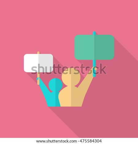 manifestation icon , Vector flat long shadow design.