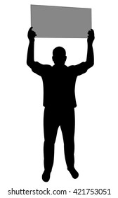 manifestation - a man protesting 