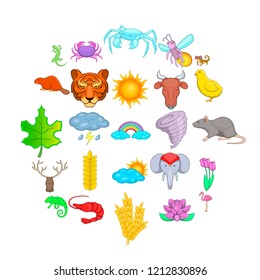 Manifold icons set. Cartoon set of 25 manifold vector icons for web isolated on white background
