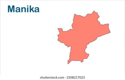 Mapa da subdivisão de Manika, Distrito de Latehar, Estado de Jharkhand, República da Índia, Governo de Jharkhand, Território indiano, Índia Oriental, política, aldeia, turismo