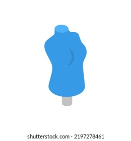 Manikin for clothes isometric icon.