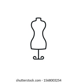 Manikin design, Tailor shop fashion textile workshop sewing and clothing theme Vector illustration