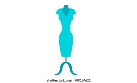 Manikin woman silhouette isolated vector illustration