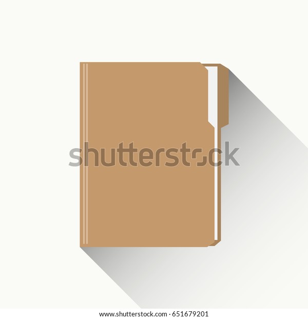Manila Folder Document Flat Designed Vector Stock Vector (Royalty Free