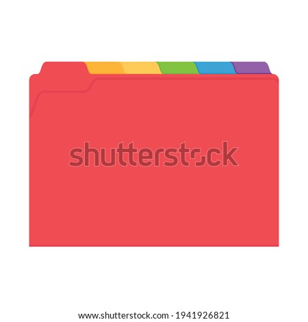 Manila Yellow Folder Vector, Yellow Folder, Office Folder, Folder Organizer, Document Icon, Vector Illustration