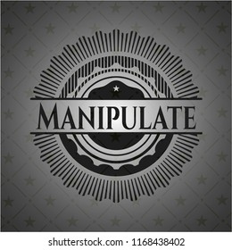 Manipulate realistic black emblem