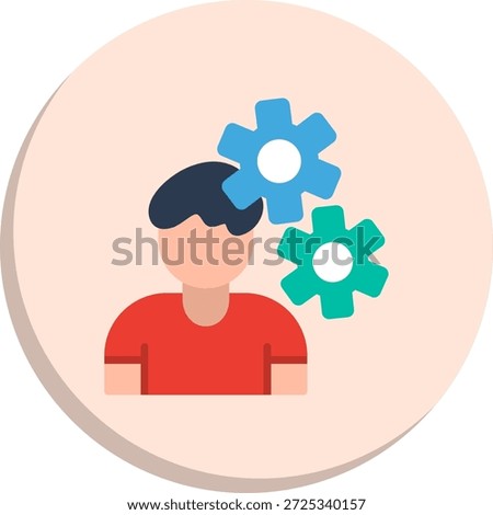 Manipulation Flat Circle Style Icon