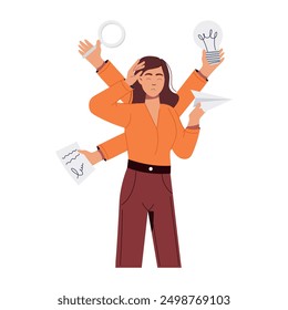  Manipulation Flat Style Character Illustrations