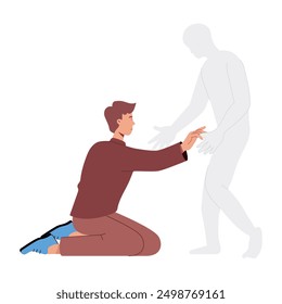  Manipulation Flat Style Character Illustrations