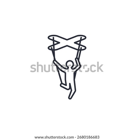 manipulation icon. manipulation Symbol sign for mobile concept and web design. Vector icon, Logo illustration, Vector graphics