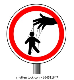Manipulation of a puppet