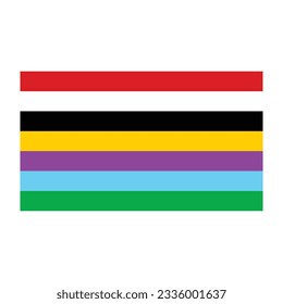Ilustración vectorial de marca Manipur. India se declara de fondo blanco.