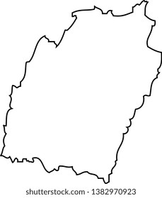 Manipur. Map of India. Region of India.