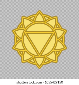Manipura chakra sign. 