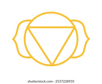 manipura solar plexus chakra esoteric isolated