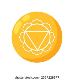 manipura solar plexus chakra isolated