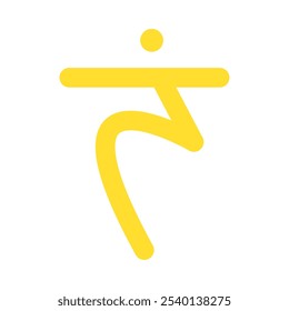 manipura solar plexus chakra symbol isolated