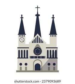 manizales festival colombia church illustration