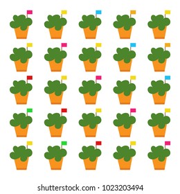 Manjerico cute flower plant pattern decoration for Portugal Traditional Holiday Santos Populares in Lisbon