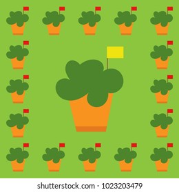 Manjerico small basil plant frame for Portugal festivities Santos Populares party