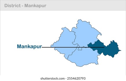 Mankapur sub-district map, Gonda District, Uttar Pradesh State, Republic of India, Government of  Uttar Pradesh, Indian territory, Eastern India, politics, village, tourism