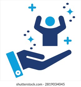 Mankind Flat Blue Icon Collection