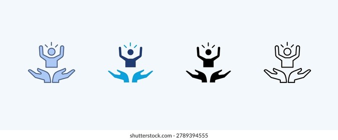 Mankind Multiple Icon Illustration Vector
