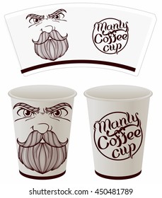 manly paper cup for coffee 