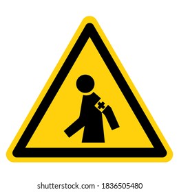 Manned First Aid Station Symbol Sign, Vector Illustration, Isolate On White Background Label .EPS10